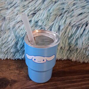 Hello Kitty Cinnamoroll 3 oz. Stainless Steel Tumbler with lid and straw
